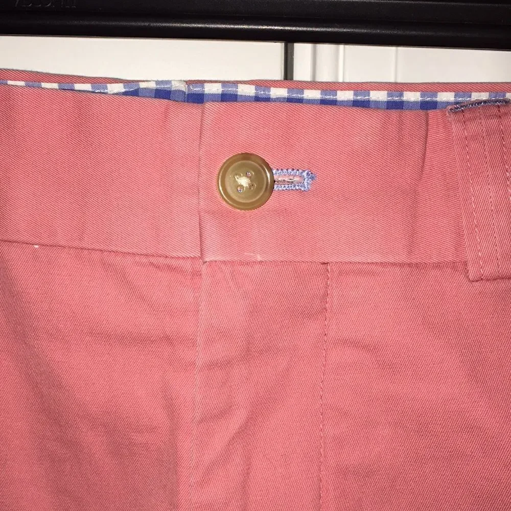 J McLaughlin 5 pocket Flat Pink Chino Casual Trousers Golf Pants 38 x 28 Short